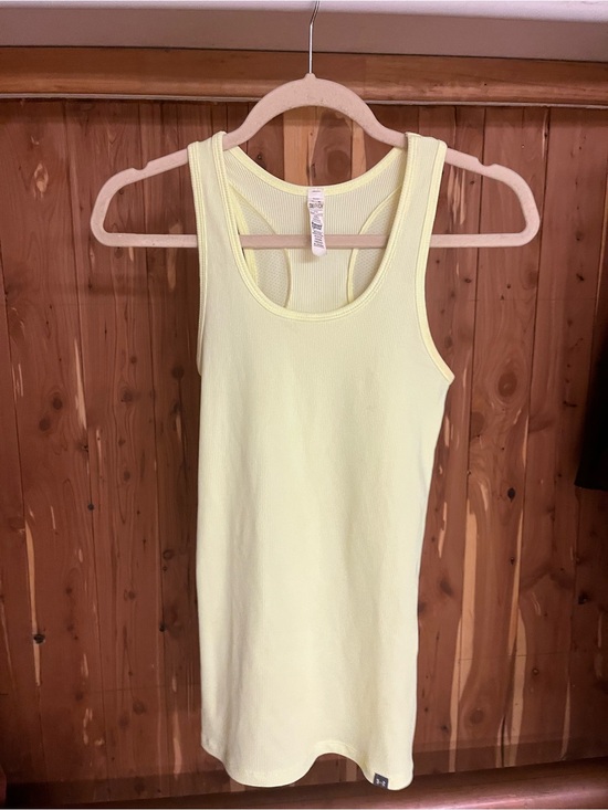 Heat Gear Tops - Ribbed Racerback Tank Top - Yellow